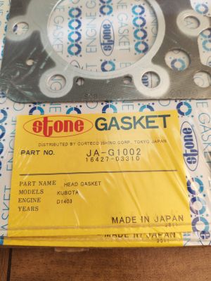Cylinder head gasket  JA-G1002 STONE/Japan , for engines Kubota 16427-03310
