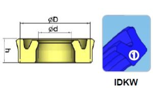 Уплътнител за прът IDKW 70x83x10 PU92 WYS/Korea, до 350 bar, високотемпературен, от -35 до +130 С