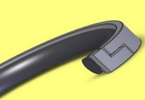 Hydraulic piston seal  SPGA 130x115.75x6.9 polyamide + NBR70 WYS, up to 270 bar ,Caterpillar 9X-3595