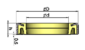 Метален чистач DWIN 76.2x88.9x7.93 PU95 + студеновалцувана стомана WYS/Korea, Caterpillar 7K-9209
