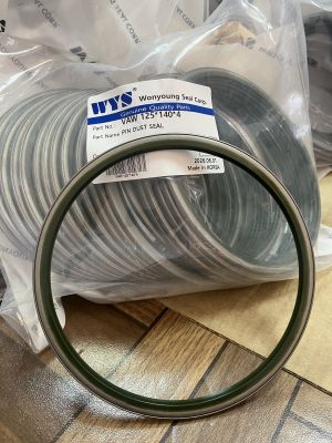 Pin dust seal VAW 125x140x4 PU95 + cold-rolled carbon steel WYS, Komatsu 07145-00125