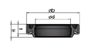 Double acting metal wiper   DKNW 75x89x8/11 NBR + SPCC WYS/Korea, KOMATSU 07016-00908,VOLVO 9564-20900