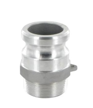 1/2" Type F Aluminum Camlock Male Coupler with BSPT male thread 1/2" MCC/Germany