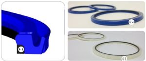 Buffer seal for rod  HBW (HBY) 65x80.5x6 TPU94+PA80 up to 450 bar WYS/Korea, CATERPILLAR 093-1482,A04601014, Komatsu 707-51-65630