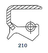 Oil seal TB (BS) 125x155x14 NBR , KOMATSU 07012-10125