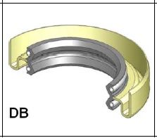 Oil seal  DA2 (DUO) 160.73x186.18x15.88 Silicone Marvel, CATERPILLAR 6N8853