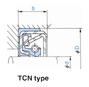 Семеринг  TCN 52x75x9 NBR KDIK/China, NOK AP2965F,KOMATSU 706-77-43930  за хидравлични помпи