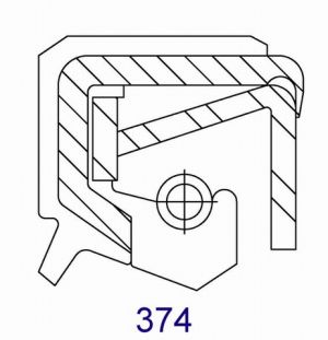 Oil seal  TCN (374) 72x95x13 NBR  SOG/TW, for hydraulic pumps and motors , NOK BP0494 , KOMATSU 708-2H-12140