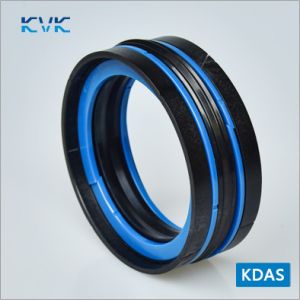 Хидравлично уплътнение за бутало KDAS 130x105x25.4/9.5/122.6 NBR+POM+TPE до 250 bar KVK/China