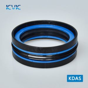 Хидравлично уплътнение за бутало KDAS 130x105x25.4/9.5/122.6 NBR+POM+TPE до 250 bar KVK/China