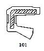 Oil seal  AOF (VC) 8x22x5 Silicone NBR SOG/TW