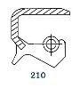 Семеринг BS (TB) 8x22x7 Viton SOG/TW