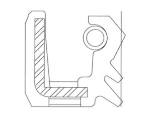 Oil seal HTC6LY 45x64x11 L ACM 80 WLK/TW , for transmission of  TOYOTA 90311-T0069