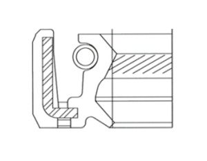 Семеринг HTCL 76x94x8.5 L NBR WLK/TW, за колянов вал на TOYOTA 90311-76001