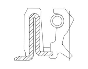 Oil seal  HTC5L 90x110/154x13 L NBR WLK/TW