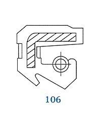 Oil seal UES-3 (106) 47.5x70.65x9  NBR SOG/TW, differential of  Toyota OEM 90311-47001