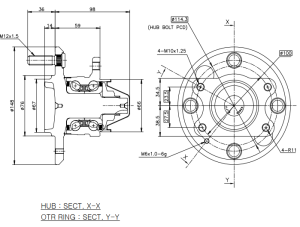 ILJIN IJ113002 wheel bearing kit for rear axle of  Hyundai, Kia, 552730-38000, 52730-38001, 52730-38002, 52730-38003, 52730-3C000, 52730-38-000, 52730-38-001, VKBA 3265, R184.21