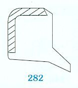 Metal-clad wiper seal (282) 70x80x5/7 NBR SOG