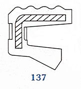 Семеринг AOFW (137) 8x15x3 NBR нискотемпературен до -40°С 