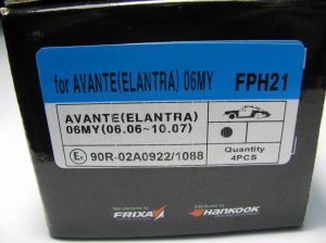 Комплект накладки предни дискови FPH25