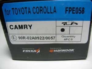 Комплект спирачни накладки HANKOOK FRIXA предни дискови FPE058 (A.B.S. 36535) за Toyota