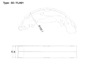 Комплект спирачни накладки HANKOOK FRIXA задни челюстни FLH01 (A.B.S.  8899) за Hyundai