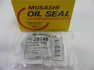 Oil seal AS 20x49x7.8 R NBR Musashi Z6146, transmission of  Suzuki ОЕМ 24151-70D00