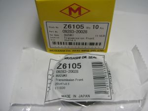 Oil seal AD 20x47x8.5 R NBR Musashi Z6105, transmission of Suzuki  OEM 09283-20028