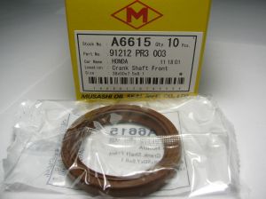 Oil seal A/CS 38x50x7.4/8.1 L Silicone Musashi A6615, crankshaft of Honda OEM 91212 PR3 003