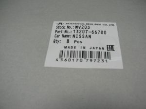 Valve stem seals Musashi MV203, Nissan 13207-66700