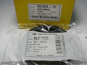 Oil seal ADS 44x85x9.5/13.6 NBR Musashi N2365, wheel hub of  Nissan OEM 43254-MA20A