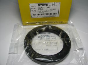 Oil seal AS 58x80x12 R-right helix, NBR Musashi N2028, crankshaft front of Nissan OEM 13043-T7200