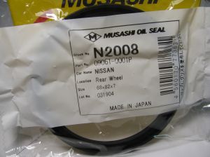 Oil seal A (AD) 68x82x7 Musashi N2008,  rear axle of Nissan ОЕМ  09061-0001P