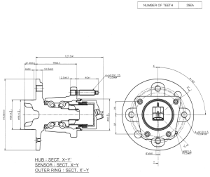 Wheel hub assembly ILJIN IJ133007 (136x57/60x78) for rear axle of   Daewoo, Opel, Vauxhall, OEM: 90510629, 90540069, 9120128, 09120128, 16 04 302, 1604306, 9120128, 1604302, 04 21 000, 4 21 001, 91 20 128,713 6445 60, VKBA 3409, R153.23, 200062