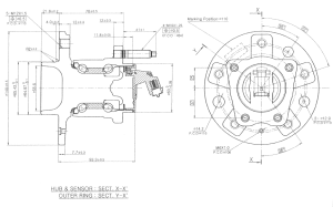 Wheel hub assembly ILJIN IJ133019 (140X65.5/60x78) for rear axle of Opel, Saturn, Vauxhall, OEM: 93178626,  1604316, 16 04 316, 400946,713 6443 30, VKBA 3653, R153.49