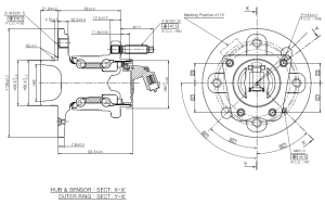 Wheel hub assembly ILJIN IJ133025  (136x57/60x78)   for rear axle of Opel, Vauxhall, OEM: 93178625, 13121138, 1604315, 16 04 315,713 6443 40, VKBA 3652, R153.50