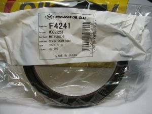 Oil seal AS 91x111x7.5 L-left helix,  Viton Musashi F4241, crankshaft rear of Mitsubishi,  differential front of  Nissan ОЕМ MD372251