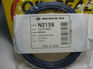 Семеринг AS 80x100x13 L Silicone Musashi N2159, колянов вал (заден) на Nissan, OEM 12279R4601