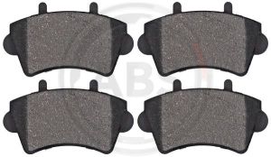 A.B.S.  37290  Brake Pad Set, disc brake for front axle of Nissan, Opel, Renault,41060-00QAD, 4402993 
