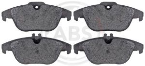 A.B.S.  37585  Brake Pad Set, disc brake for rear axle of Mercedes-Benz 005 420 07 20, 005 420 43 20