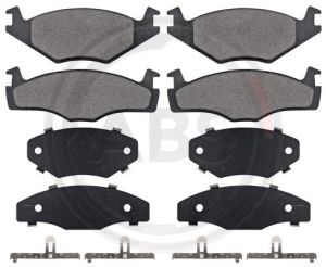 A.B.S.  36583  Brake Pad Set, disc brake for front axle of Seat,VW,51867.698.1, 867698151