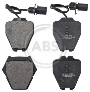 A.B.S.  37448  Brake Pad Set, disc brake for front axle of Audi,VW,4B0 698 151D, 4B0 698 151L 
