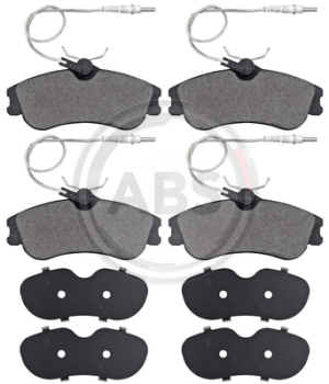A.B.S.  37016  Brake Pad Set, disc brake for front axle of Citroen,Peugeot,1611335080, 1617254480