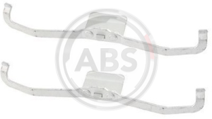 	 A.B.S. 1639Q  комплект принадлежности, дискови накладки  предна ос на Audi, Opel, Renault, Saab, Seat, Volvo, VW