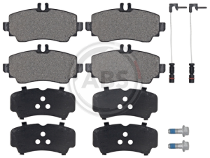 A.B.S.37078 brake pad set, disc brakes for front axle of Mercedes-Benz 168 420 00 20