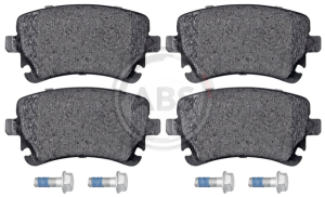 A.B.S. 37366 brake pad set, disc brakes for rear axle of Audi,Bentley,Seat,VW,4B3.698.451, 3W0698451