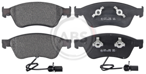 A.B.S. 37427 brake pad set, disc brake for front axle of Audi,VW,4E0 698 151, 4E0 698 151A