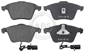 A.B.S. 37425 brake pad set, disc brake for front axle of Audi 4B0 698 151AD, 4B0698151AD