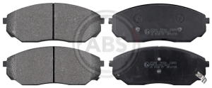 A.B.S. 37364 brake pad set, disc brake for front axle of Kia 58101-3EE00, 581013EE01
