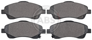 A.B.S. 37400 brake pad set, disc brake for front axle of Toyota 04465-05130, 04465-05131